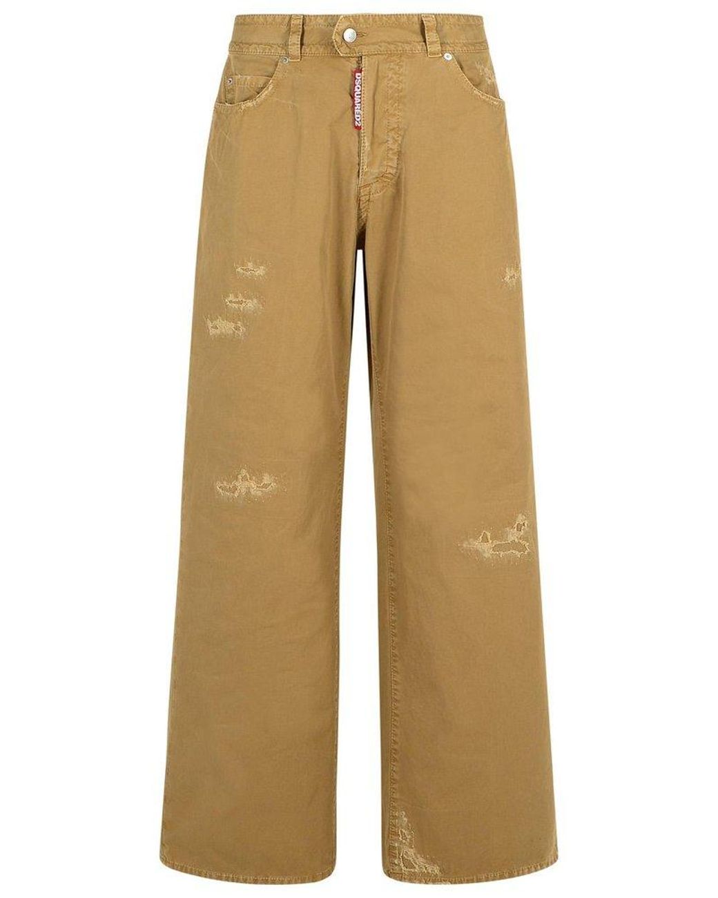 デニム・ジーパン Dsquared2 9 To 5 Distressed Low Rise Jeans DSQUARED2 9 To 5 Distressed Low Rise Jeans - Pants - BeyondStyle