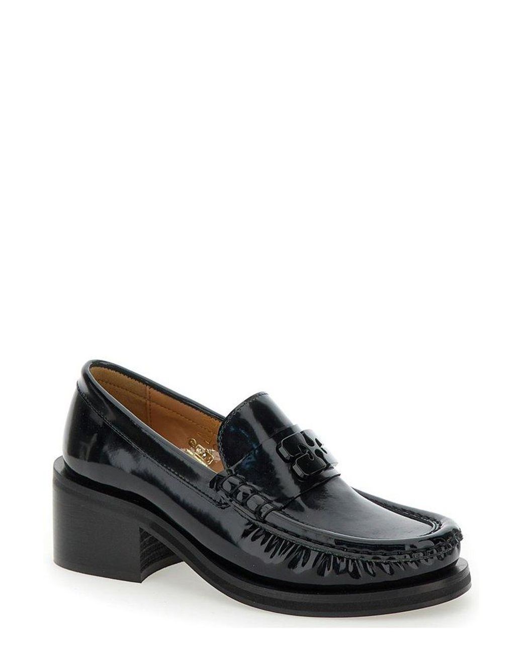 【関税&送料込】Ganni Butterfly Logo Loafer Black Black Butterfly Logo Loafers | GANNI US
