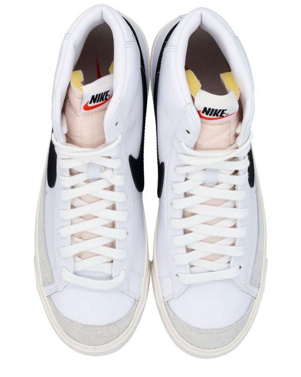 Nike Blazer Mid 77 Vintage Lace-up Sneakers in White for Men | Lyst