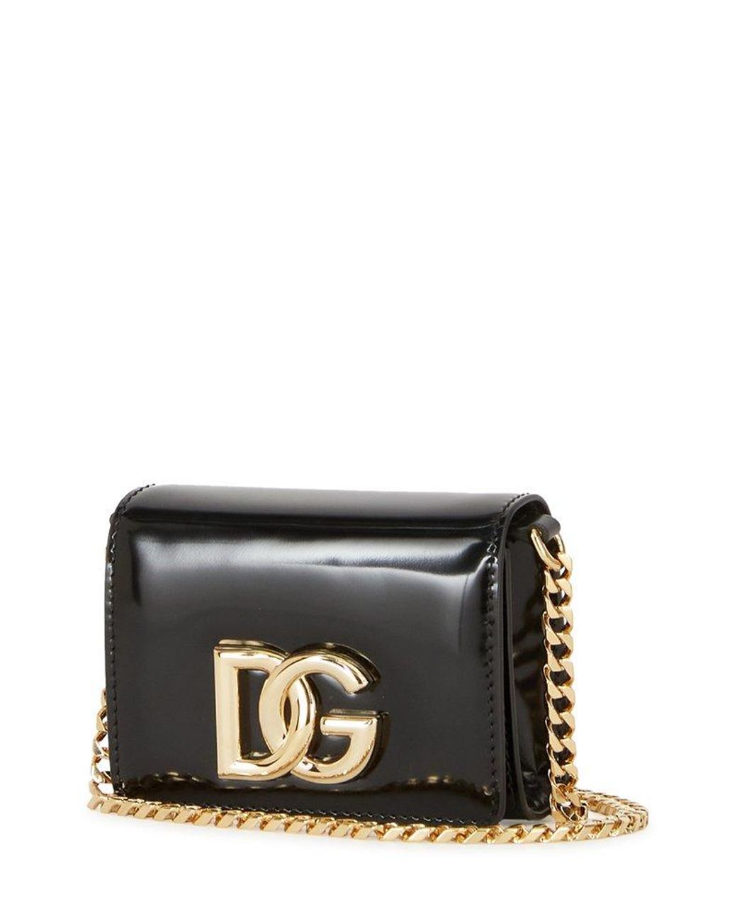 Dolce & Gabbana Polished  Micro Bag in Black | Lyst