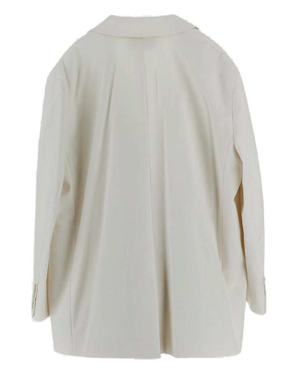 【送料&関税込】Max Mara Monica Button-up Jacket Max Mara Monica Buttoned Jacket in Gray | Lyst