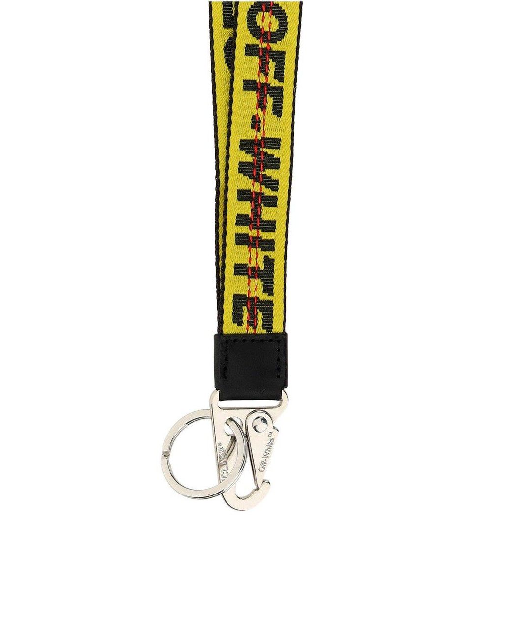 OffWhite c/o Virgil Abloh Synthetic 2.0 Industrial Lanyard in Yellow