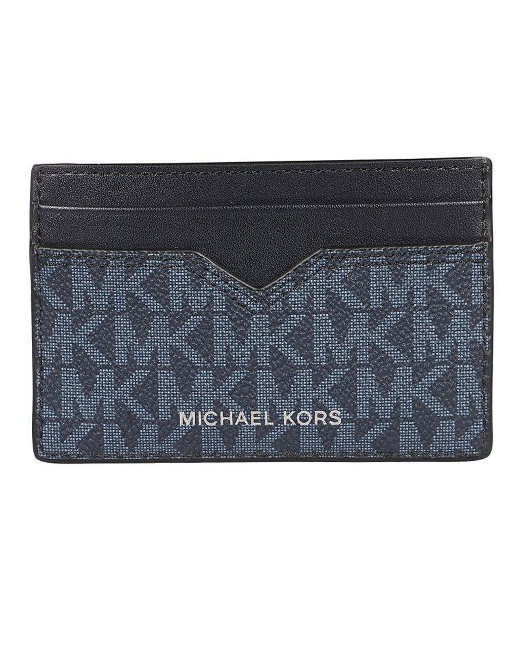 【猫猫♡】MichaelKors CARD HOLDER Leatherboss Genuine Leather Skull Print Biker's Wallet ID