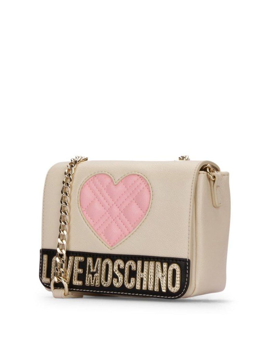 Love Moschino Big Quilted Heart Clutch Bag in Pink | Lyst