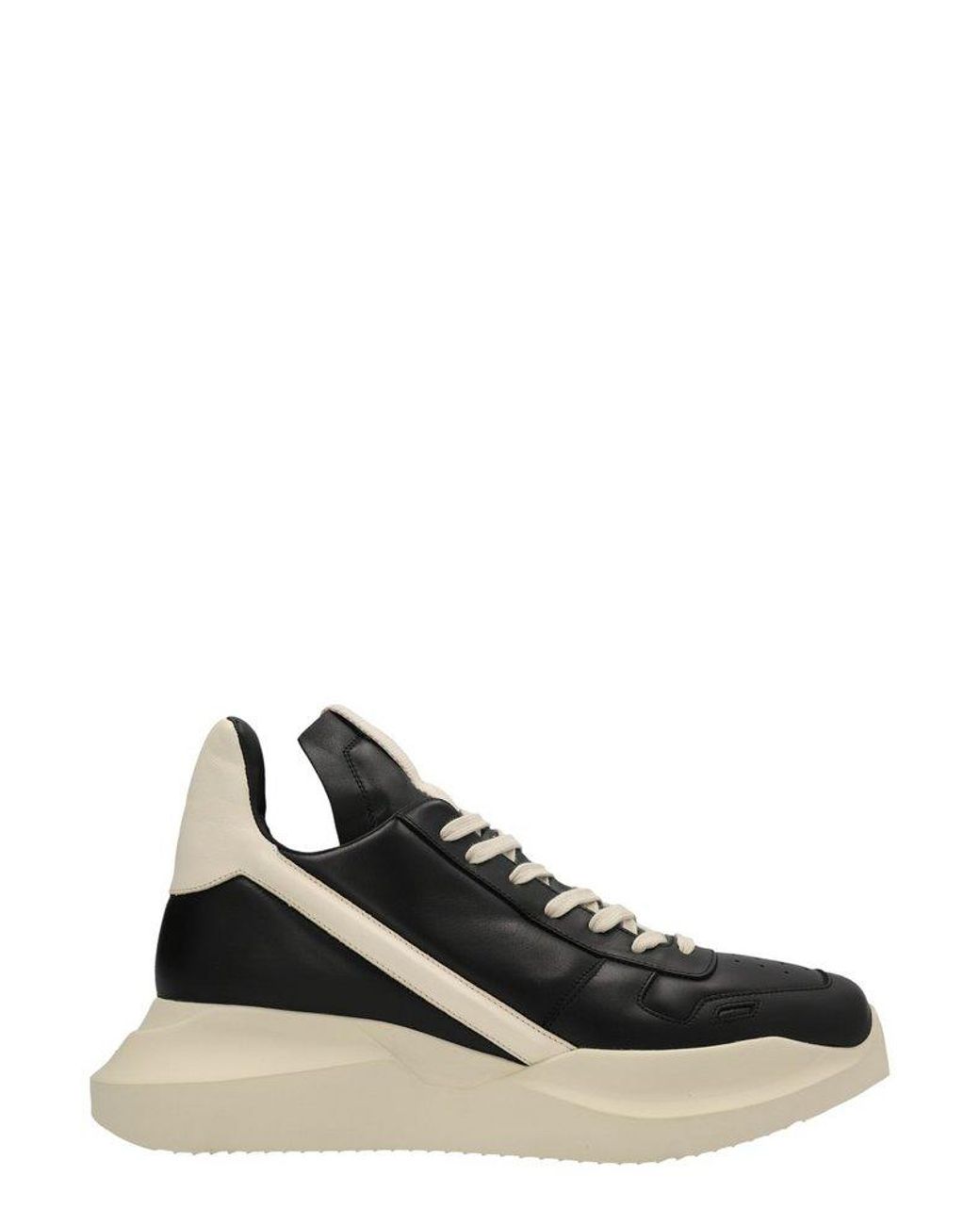 Rick Owens Geo Geth Runners Lace-up Sneakers in Black for Men | Lyst