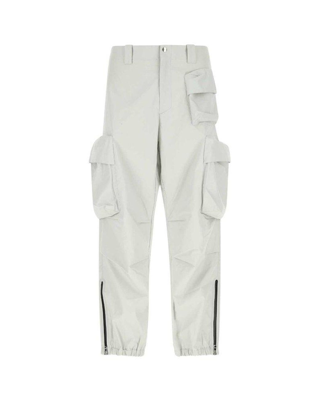 OAMC Zip-detailed Straight Leg Puff Pants in White for Men | Lyst