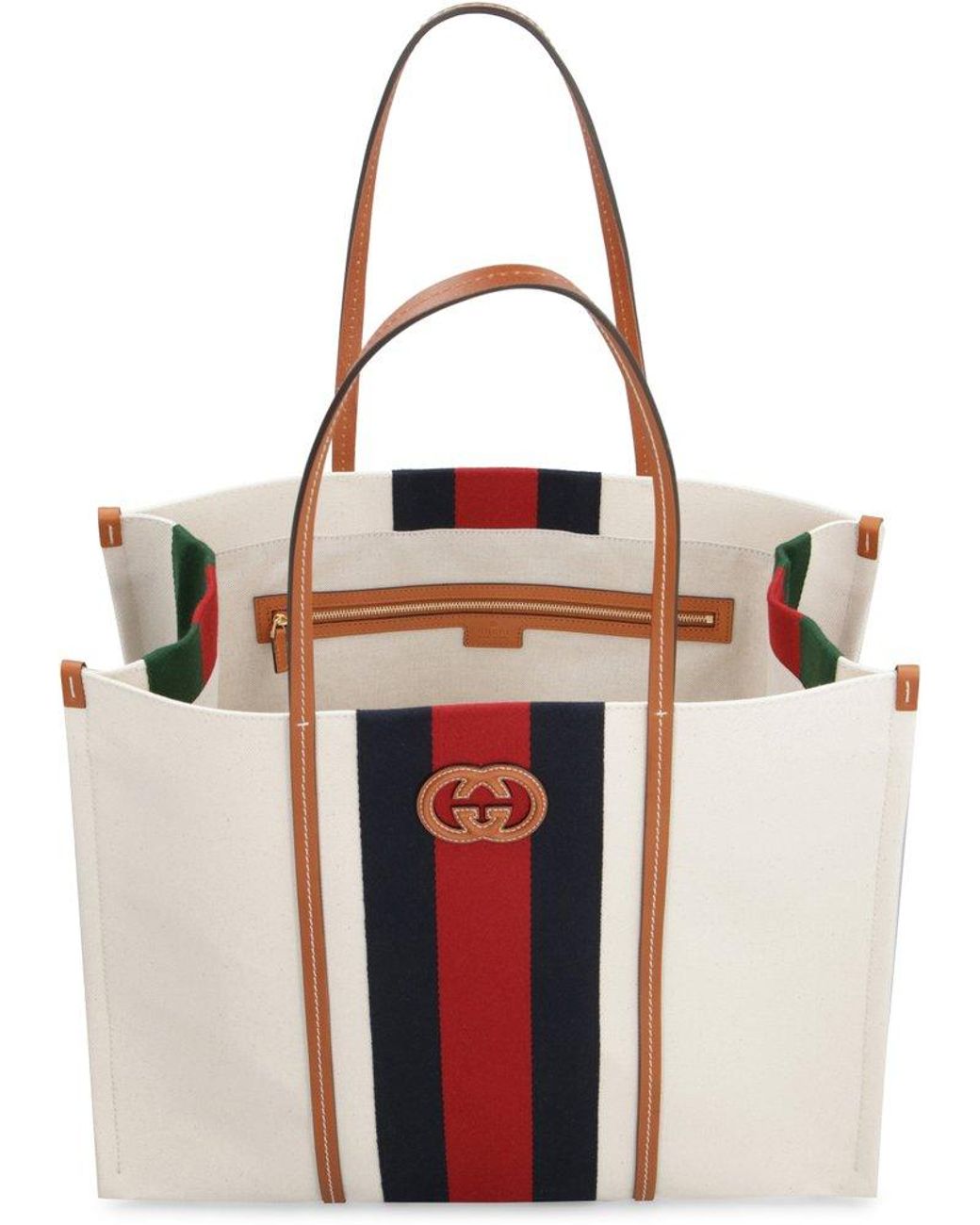 Gucci Medium Interlocking G Tote Bag - White - One Size