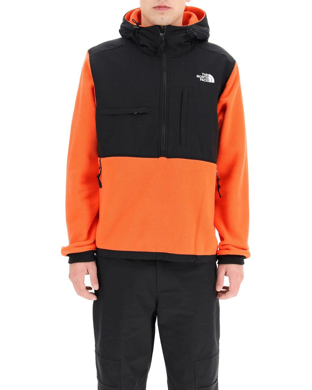 The North Face Denali 2 Popover Fleece Hoodie in Orange for Men Lyst Australia