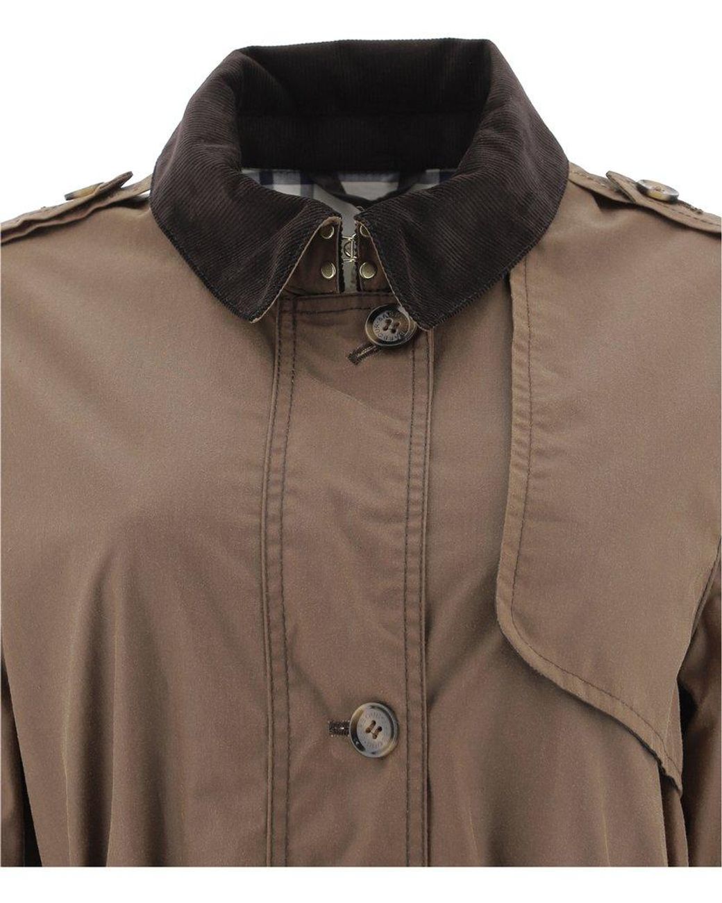 Barbour "pastoral" Waxed Trench Coat in Brown | Lyst UK