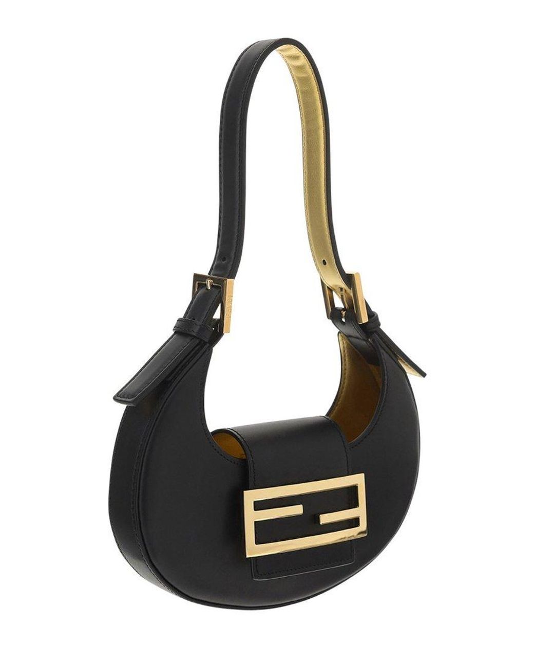 Fendi Cookie Mini Hobo Bag in Black | Lyst Canada