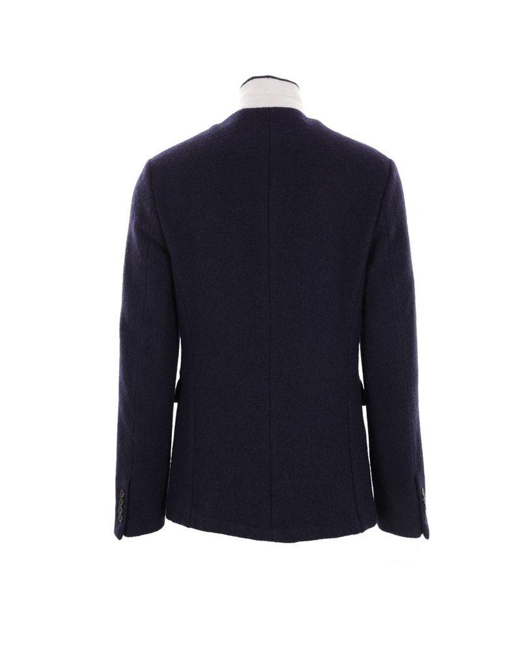 Black coat and blue long sleeve online