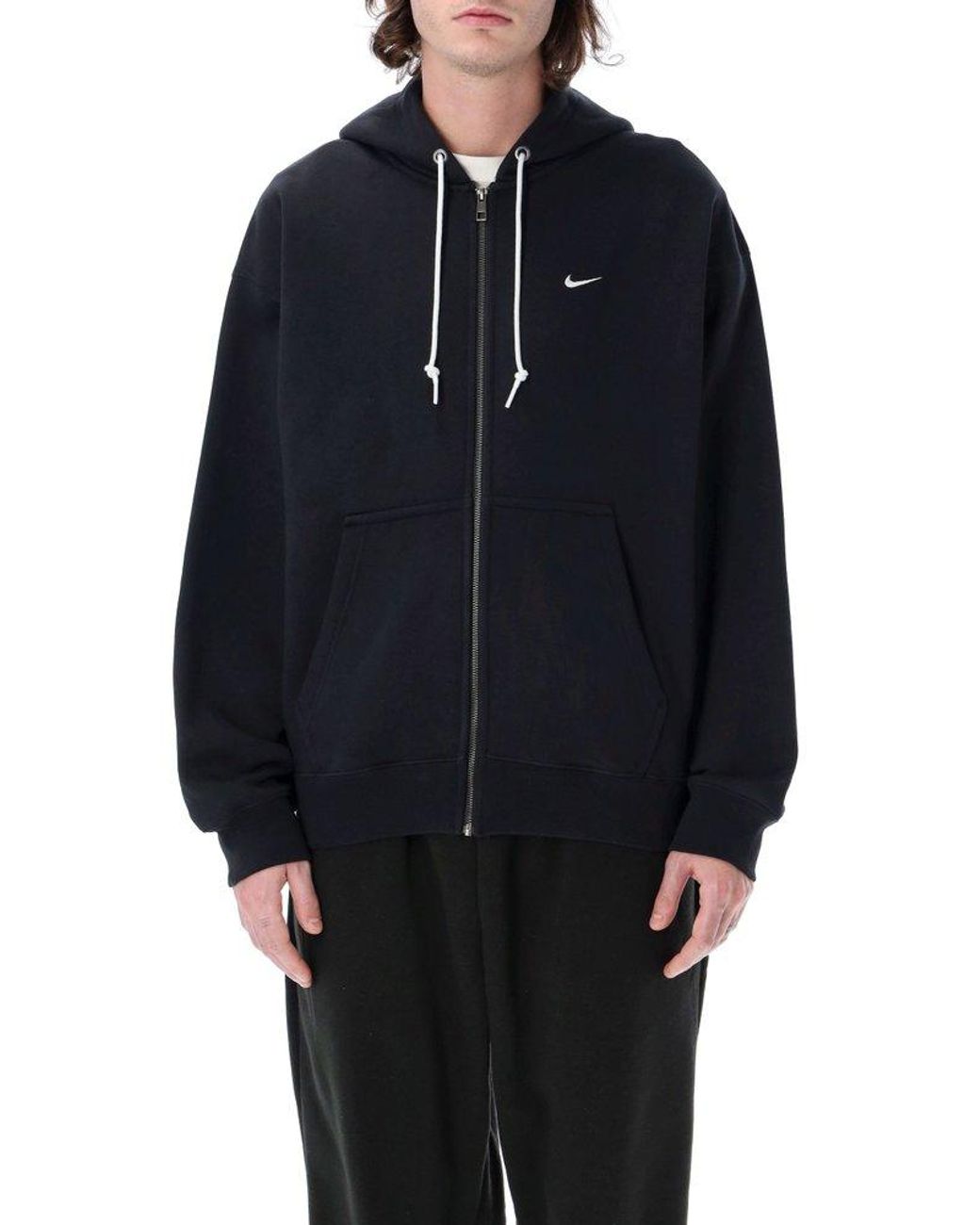 mens nike swoosh zip up hoodie