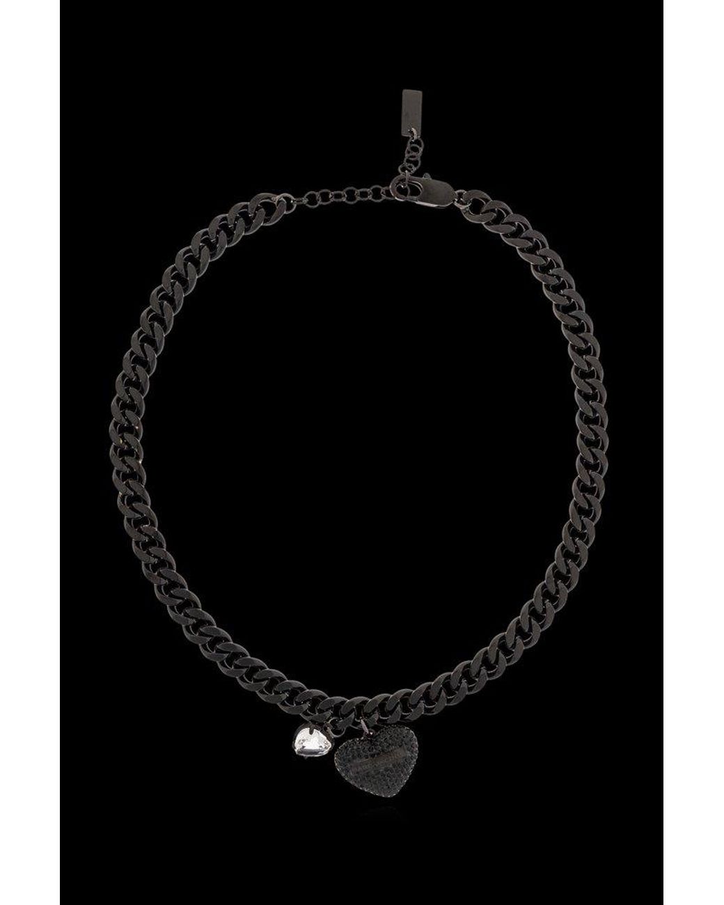 ネックレス・ペンダント Heart Balloon Pave Necklace - Marc Jacobs - l - Black Marc Jacobs The Heart Balloon Pave Necklace in Black | Lyst
