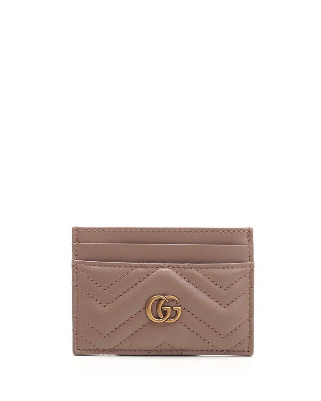 Gg marmont sale matelasse card case