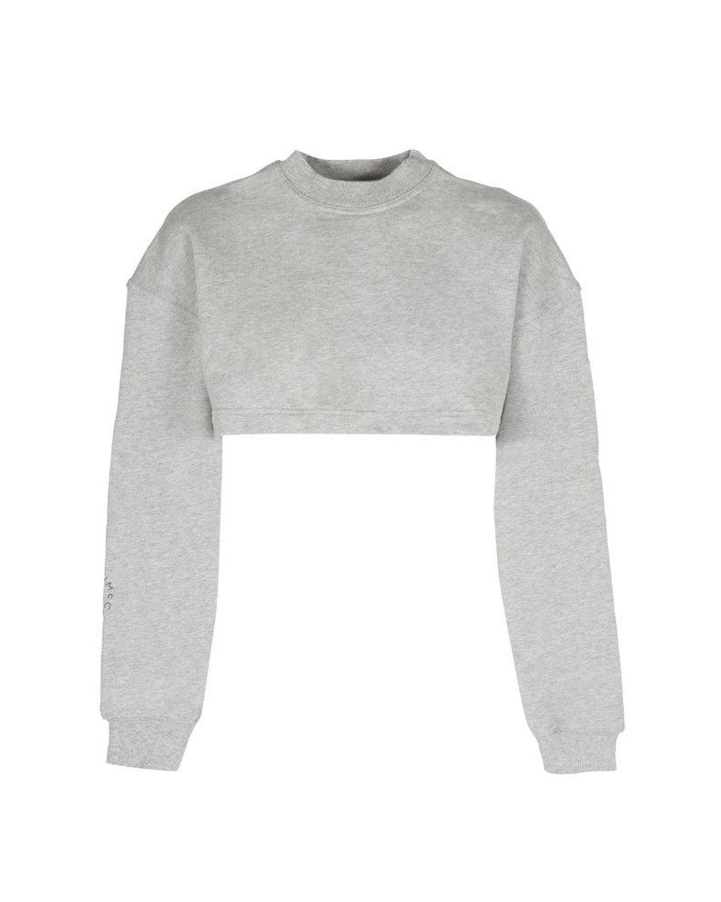 adidas By Stella McCartney Open-back Long-sleeved Sweatshirt in White | Lyst