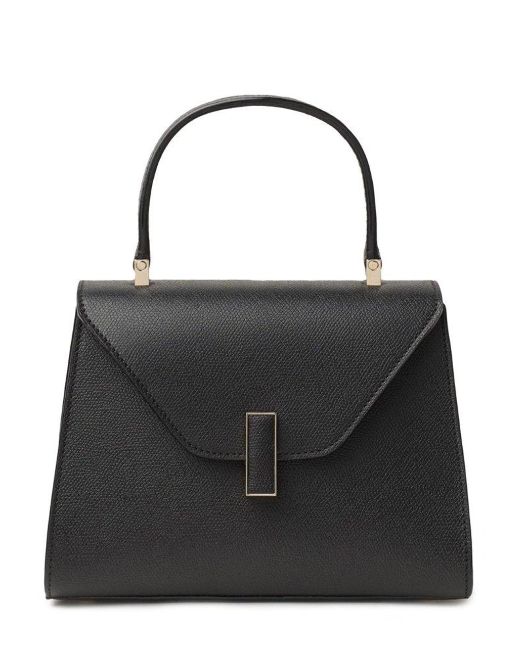 Valextra Leather Iside Mini Tote Bag in Black | Lyst