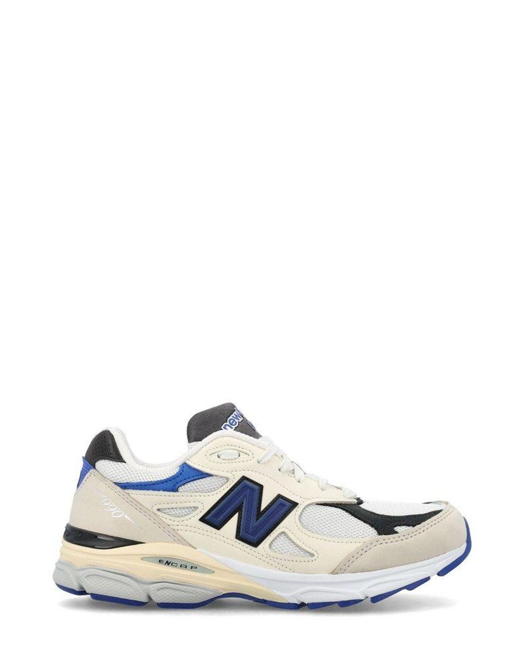 New Balance 990v3 Lace-up Sneakers in White | Lyst