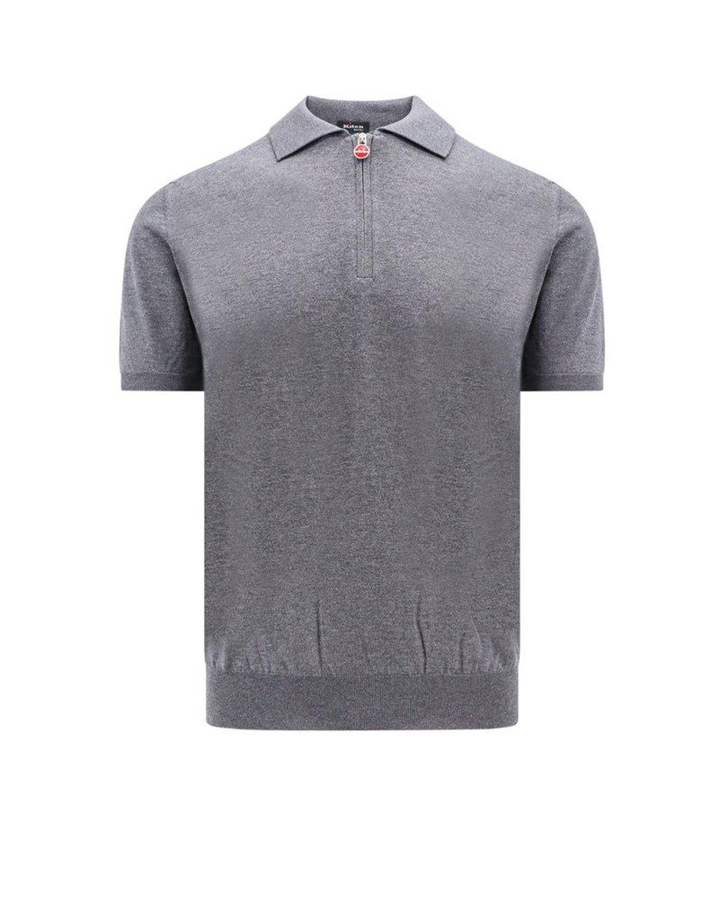 ポロシャツ KITON CIRO PAONE Wool polo shirt Blu Kiton Ciro Paone Polo Shirt in Gray for Men | Lyst