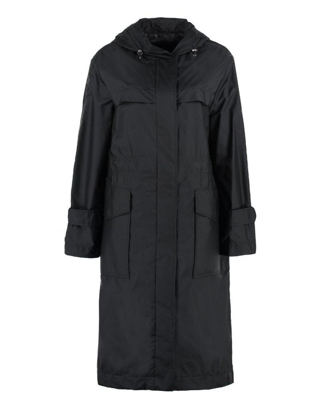 Moncler Hiengu Techno Fabric Raincoat in Black | Lyst