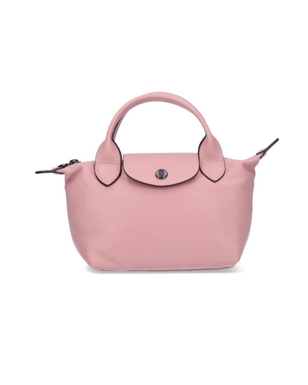 Longchamp Leather Le Pliage Cuir Xs Top Handle Bag in Pink Lyst