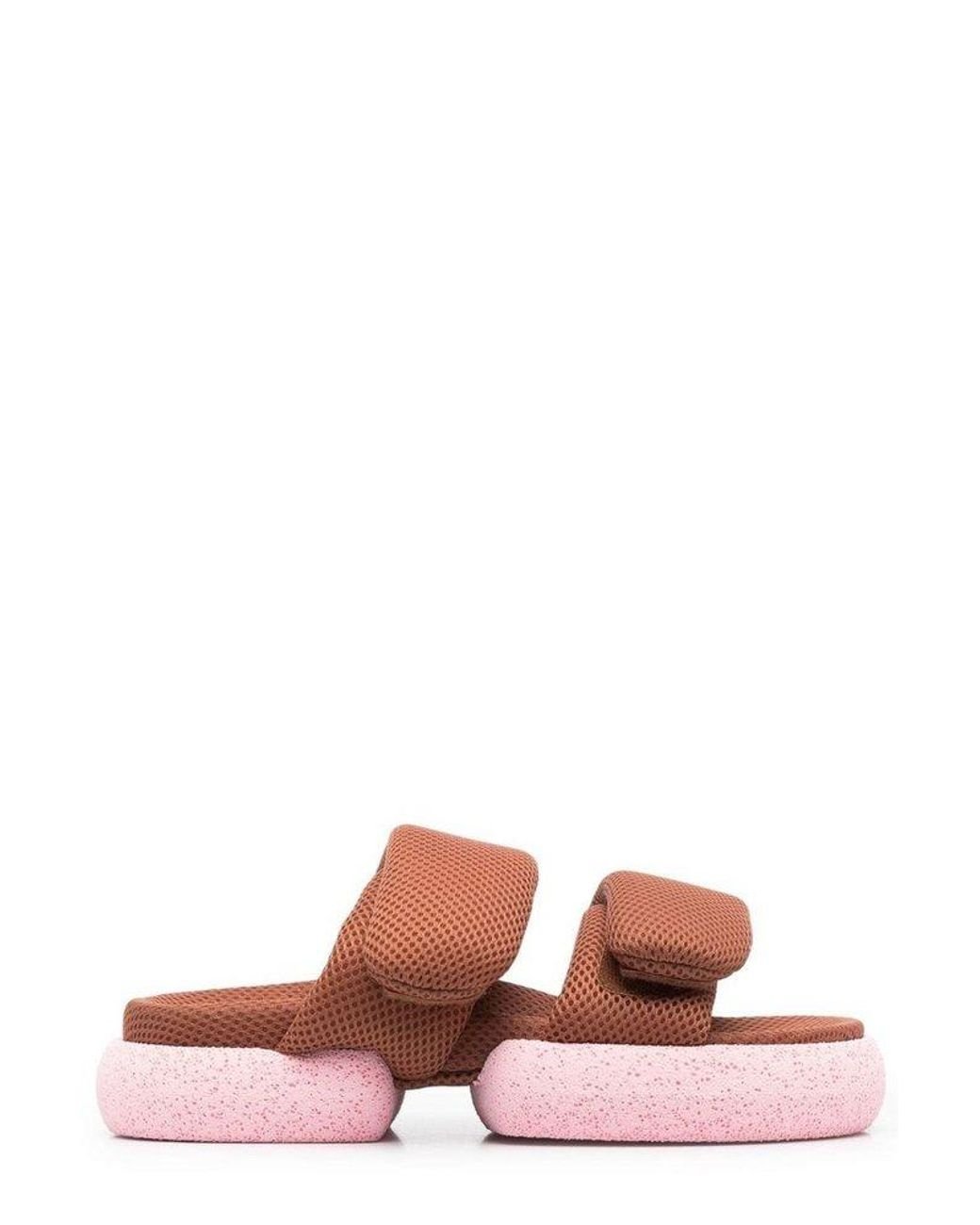 Dries Van Noten Leather Padded Double-strap Platform Sandals in Brown ...