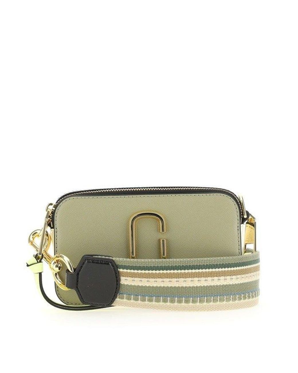 Marc Jacobs Logo Strap The Snapshot Camera Bag Leather Shoulder