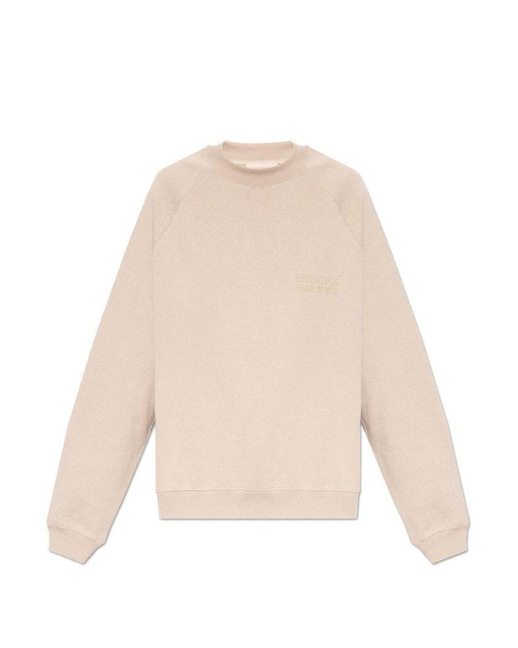 essentials tan crewneck