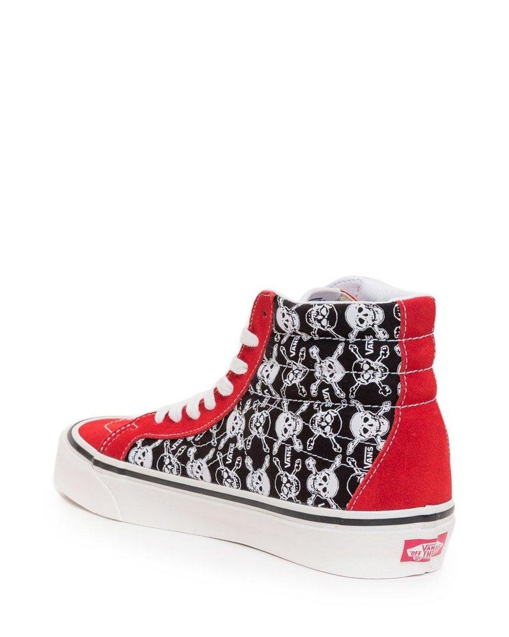 vans red high cut