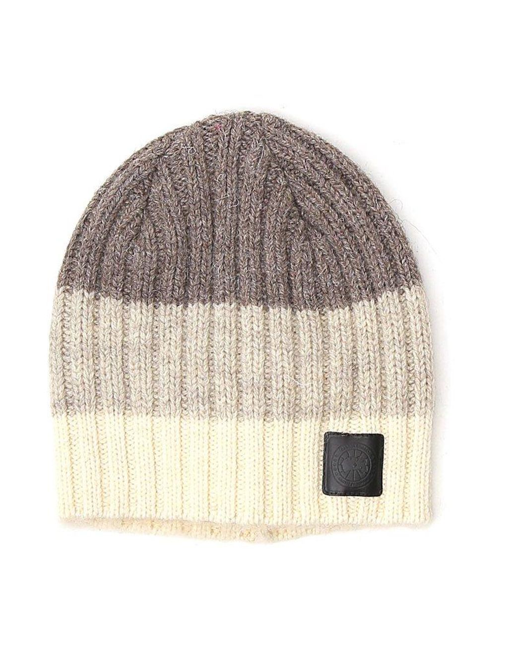 Canada Goose Block Rib Slouch Hat in Natural Lyst