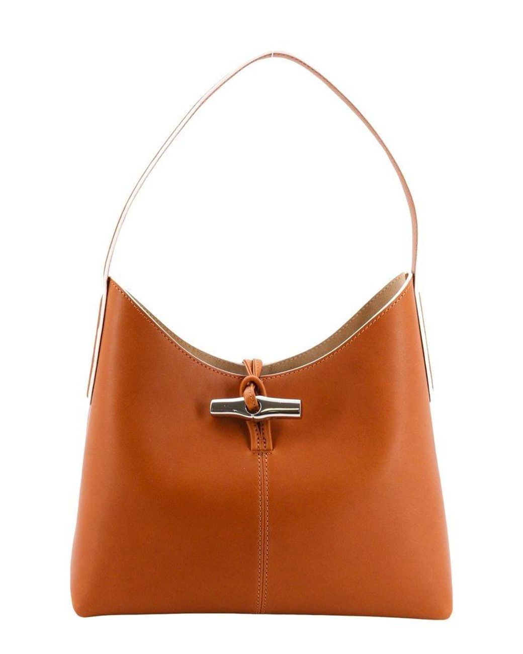 Longchamp Roseau M Hobo Bag in Brown Lyst
