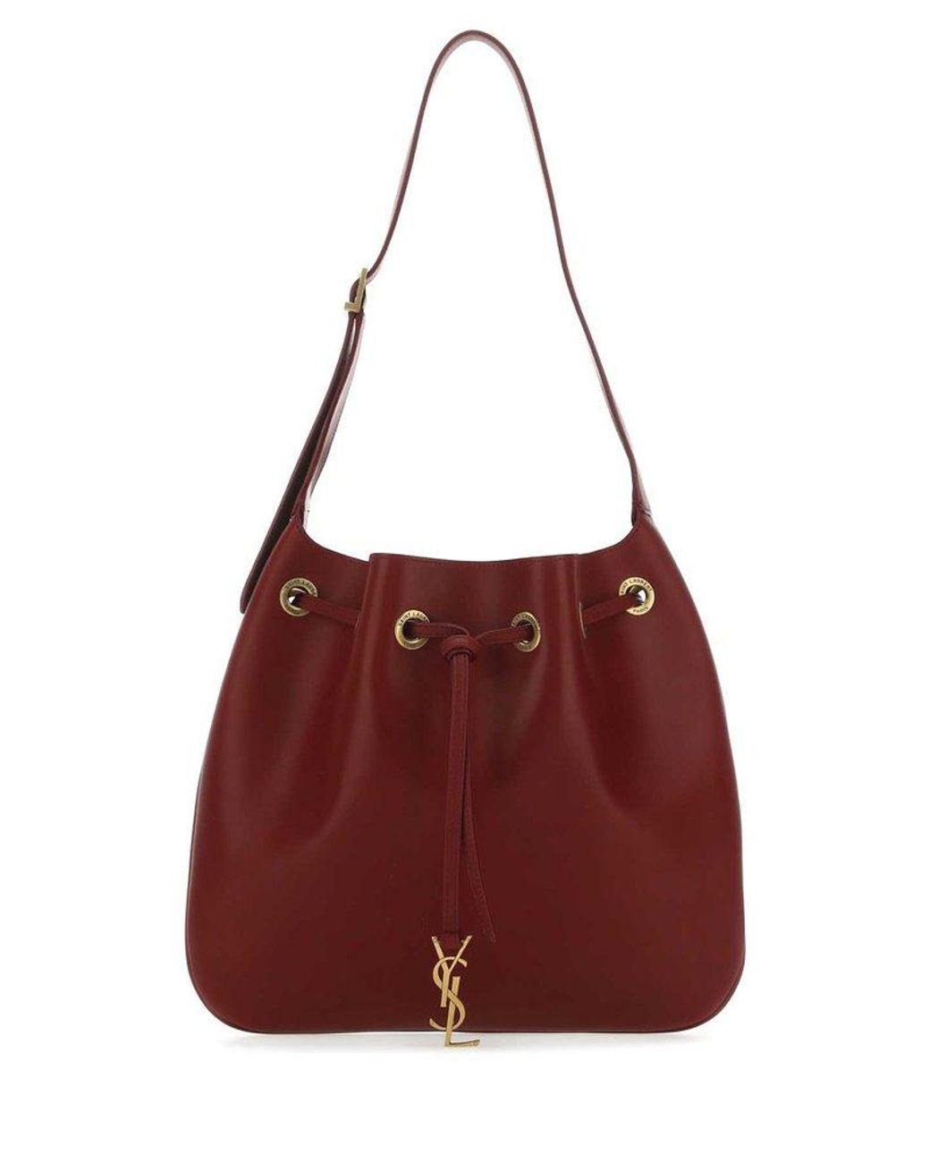Saint Laurent Paris Vii Medium Hobo Bag in Red Lyst