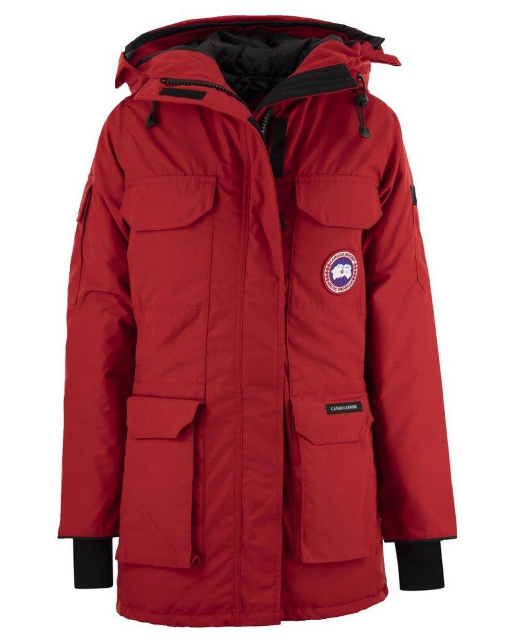 Canada goose expedition parka womens cheap red