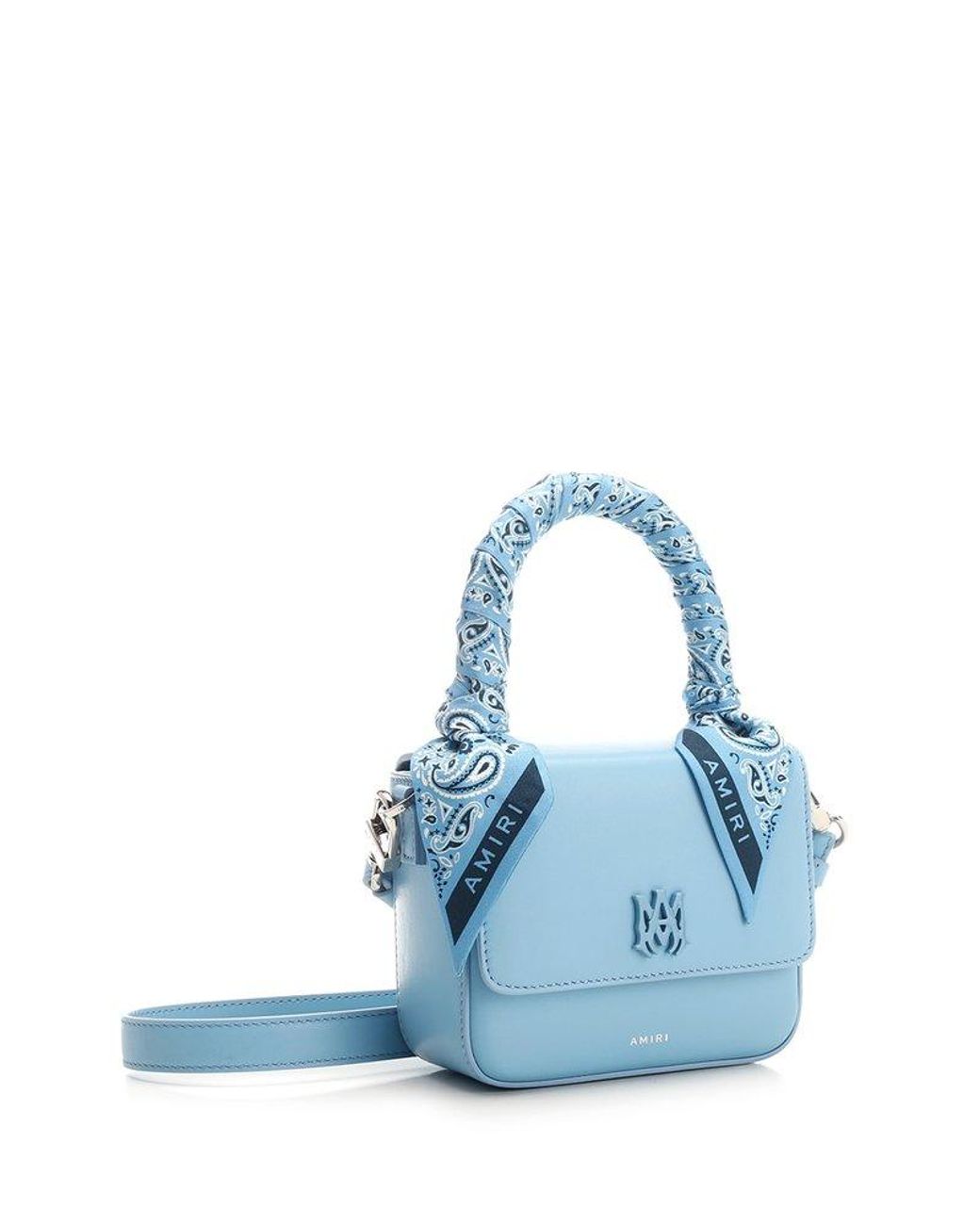 Amiri Bandana Micro Handbag in Blue | Lyst
