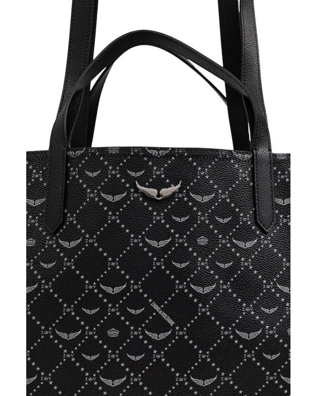 トートバッグ Z Monogram Tote - Zadig & Voltaire - Synthetic - Black Zadig & Voltaire Z Monogram Xl Shopper Bag in Black | Lyst
