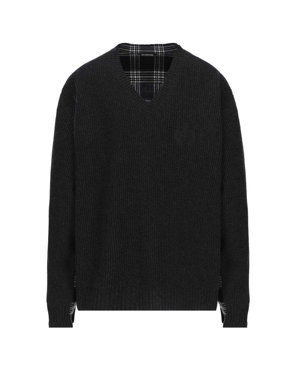 black balenciaga jumper