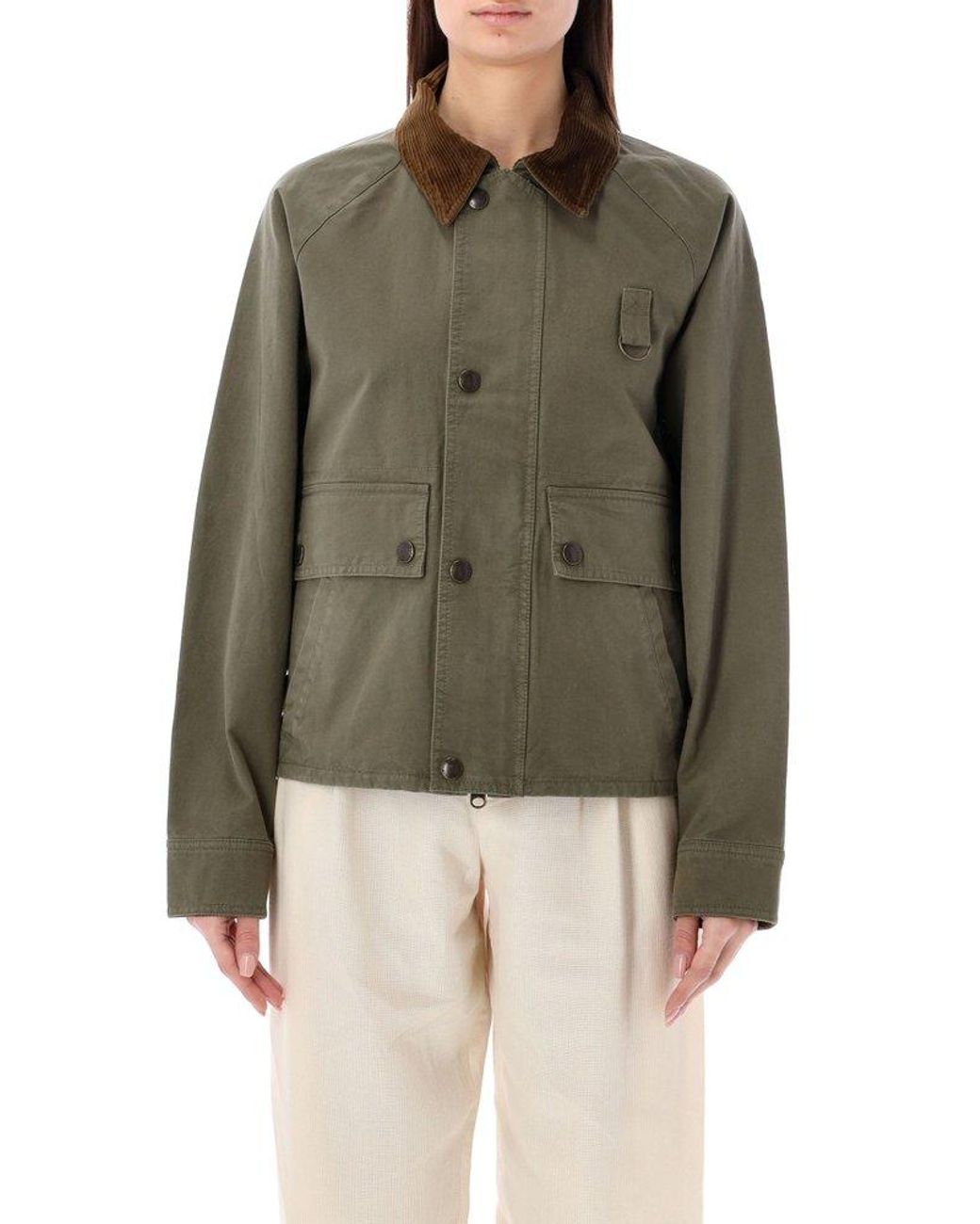 Polo Ralph Lauren Cropped Utility Jacket in Green