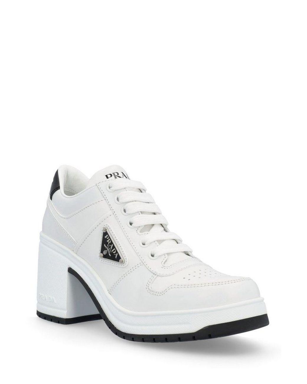 Heeled white cheap sneakers