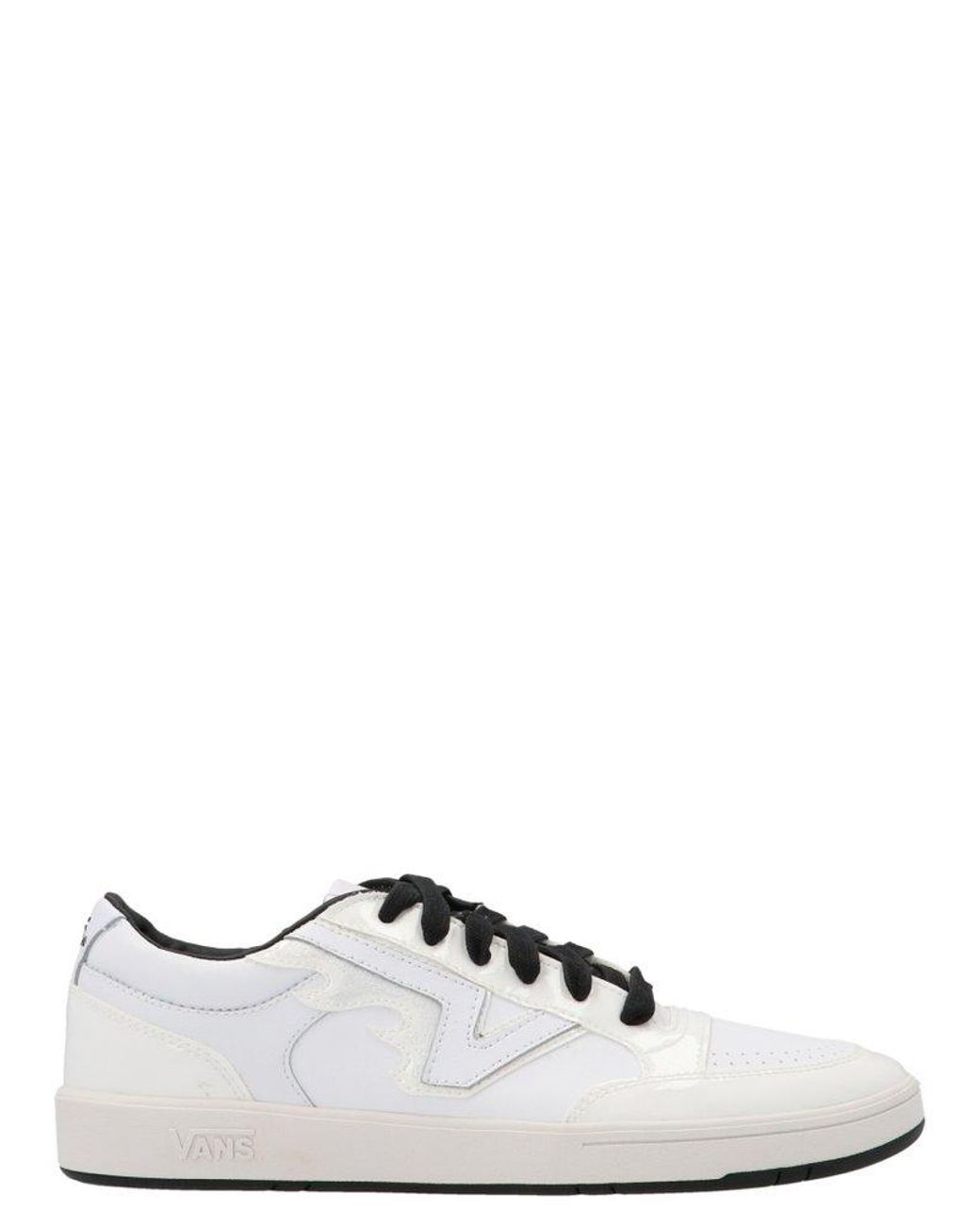 Vans Lowland Cc Ft Flamez Shoes in White for Men - Save 22% | Lyst