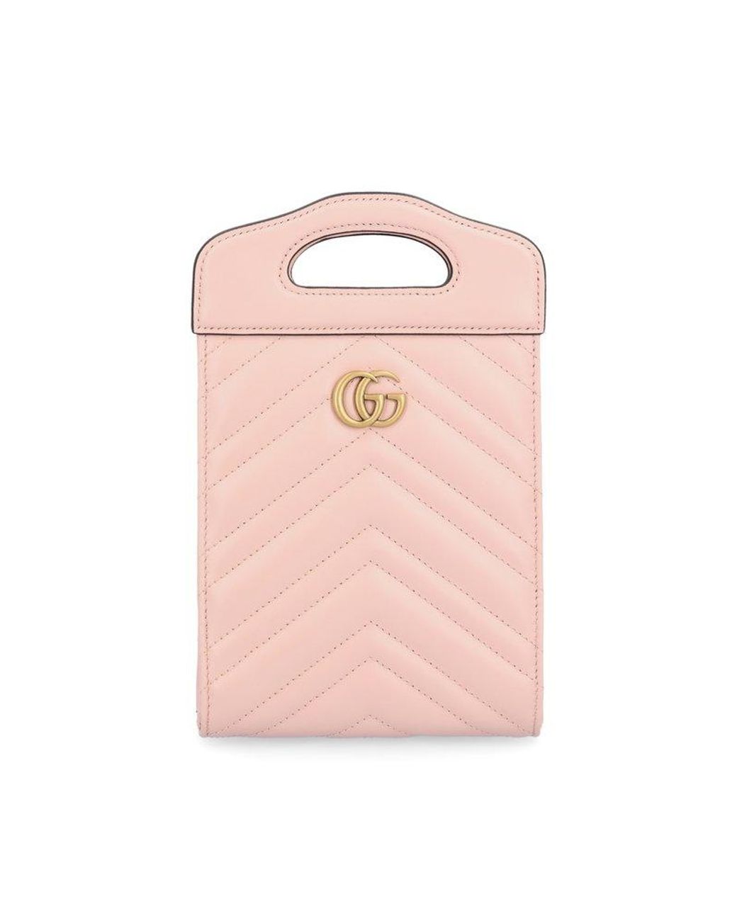Gucci GG Marmont Top Handle Mini Bag in Pink Lyst Canada