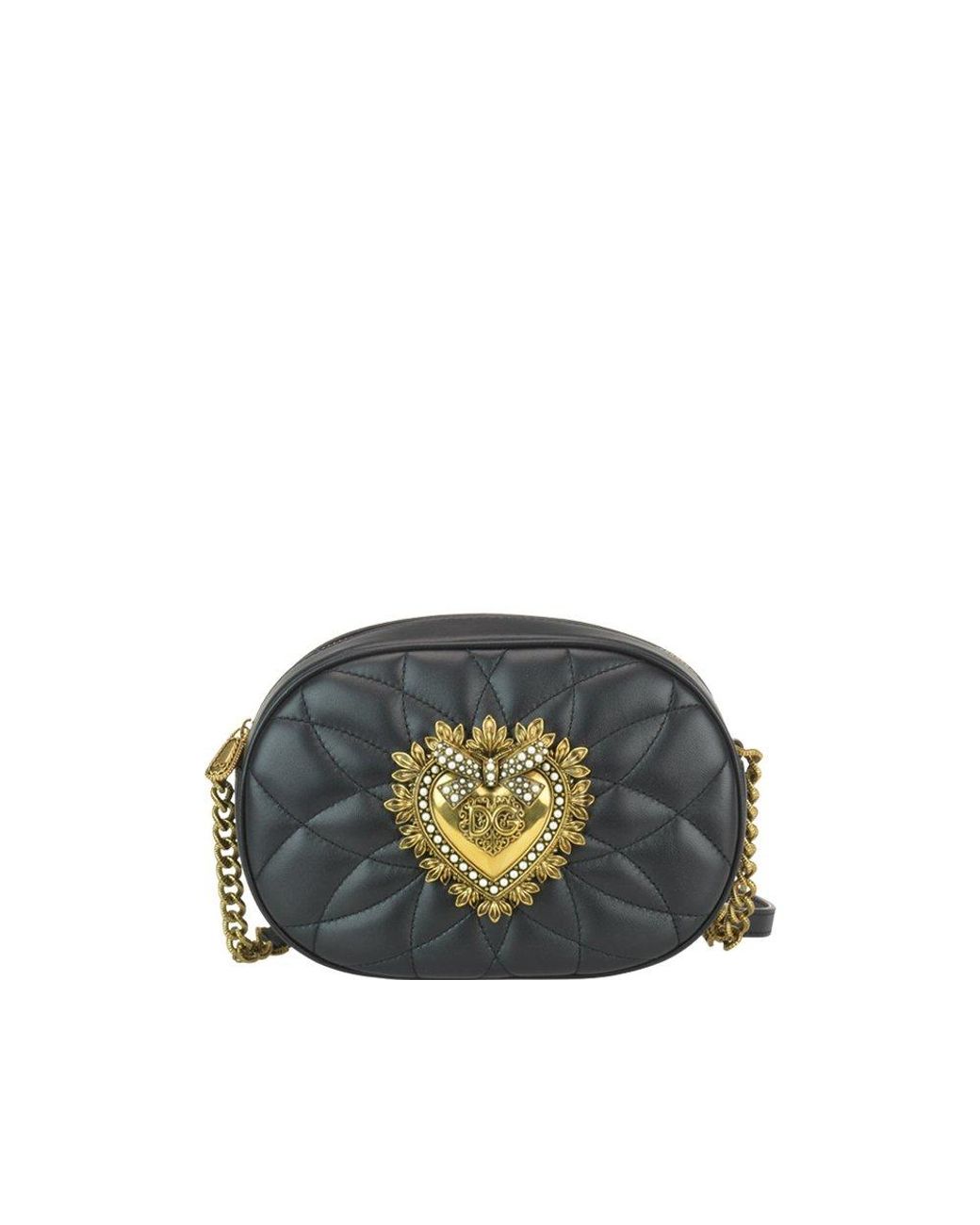 Dolce & Gabbana Devotion Crossbody Bag in Black Lyst