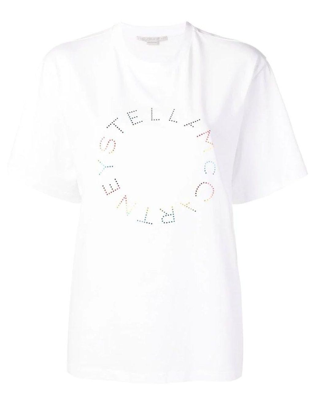 【関税&送料込】Stella Mccartney Crewneck T-Shirt Adidas STELLA MCCARTNEY Crew-neck T-Shirt with Printed