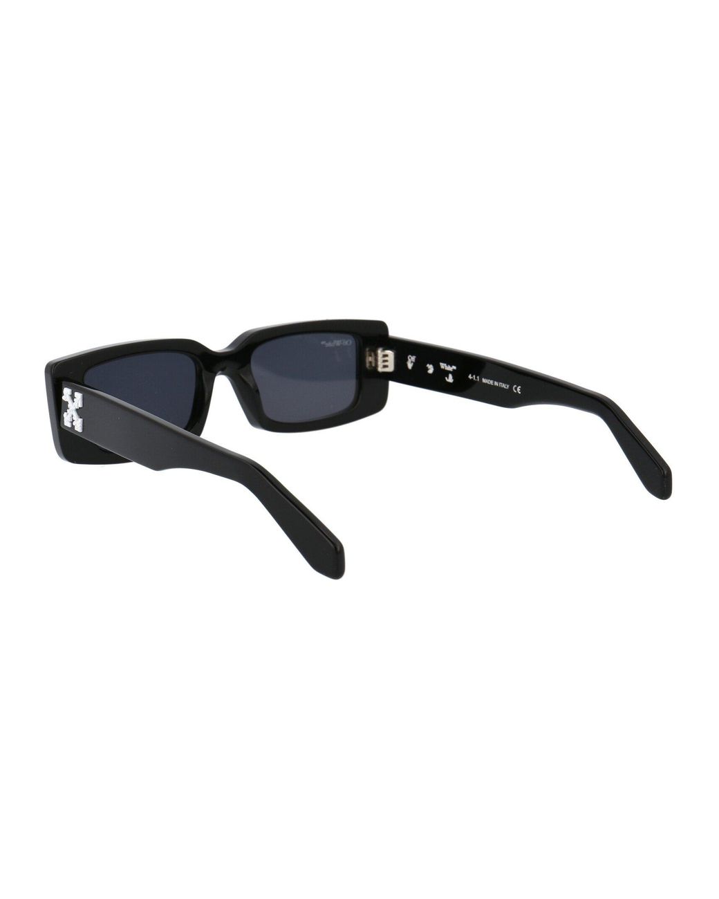 OFF-WHITE Arthur Square Frame Sunglasses Black/White (OERI016Y21PLA0011007)  Men's - SS21 - US