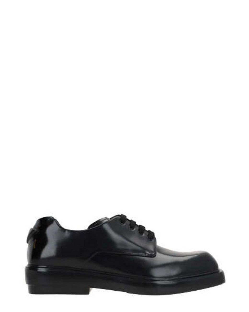 Prada Square-toe Lace-up Shoes in Black for Men | Lyst Prada Square-toe Lace-up Shoes in Black for Men | Lyst