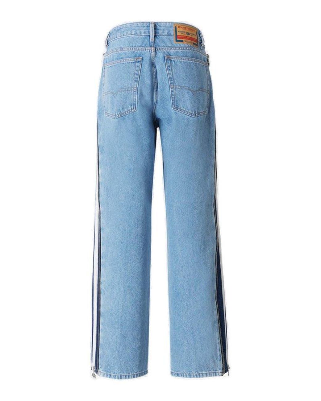DIESEL Straight Zipper Jeans in Blue for Men | Lyst