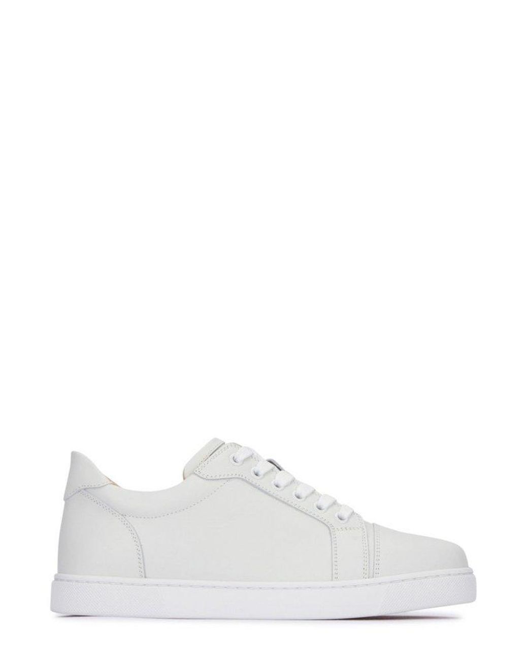 Christian Louboutin Vieira Lace-up Sneakers in White | Lyst