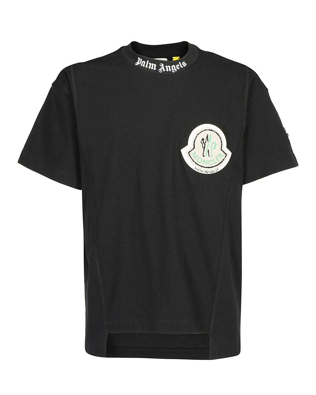 Moncler Genius 8 Moncler Palm Angels Black Cotton T-shirt for Men 
