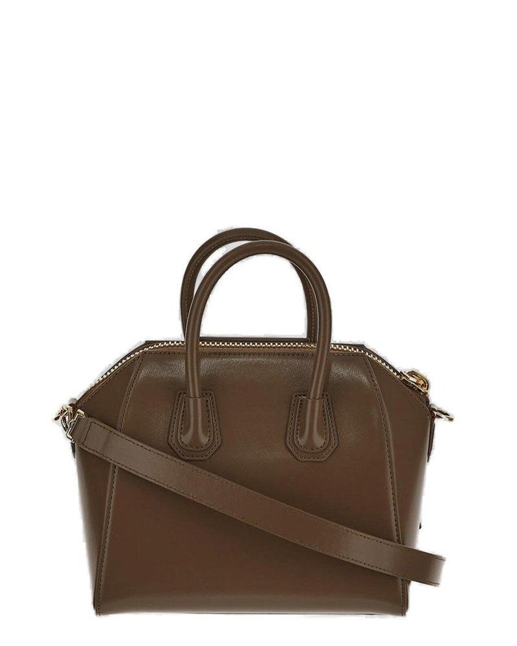 Givenchy Antigona Mini Top Handle Bag in Brown Lyst UK