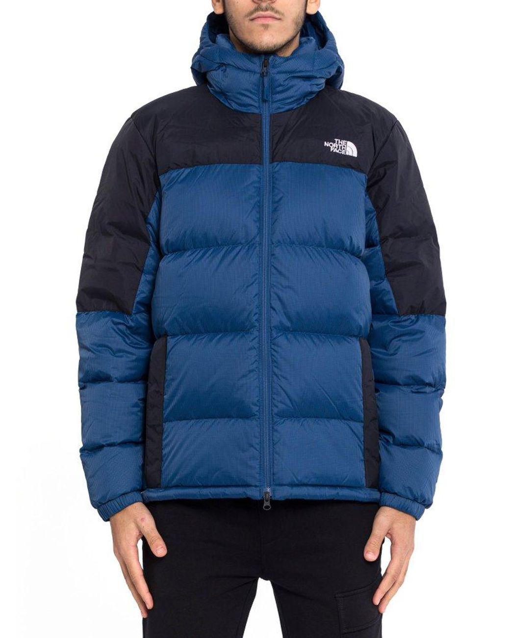 The North Face Diablo Down Hooded Jacket in Blue for Men Lyst UK