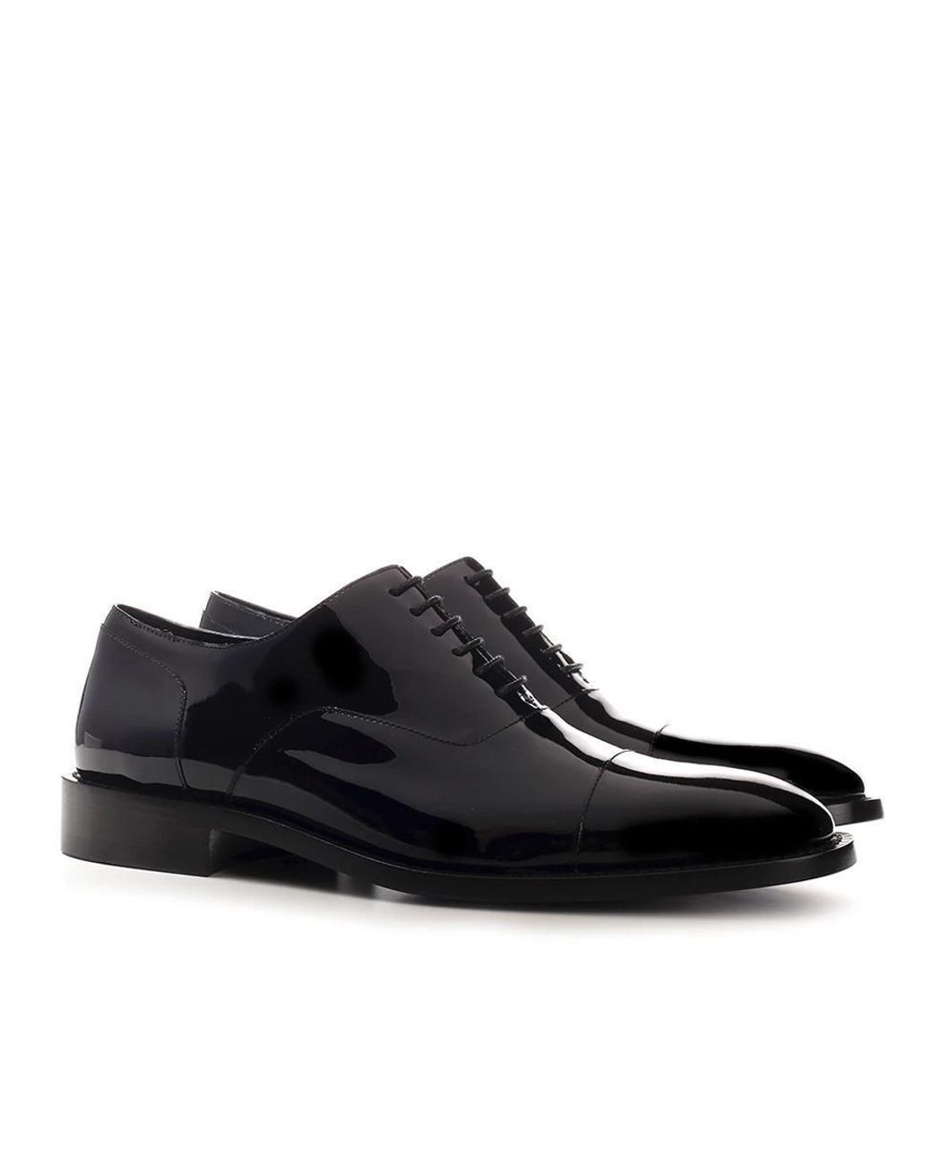 Balenciaga Patent Oxford Shoes in Black for Men | Lyst