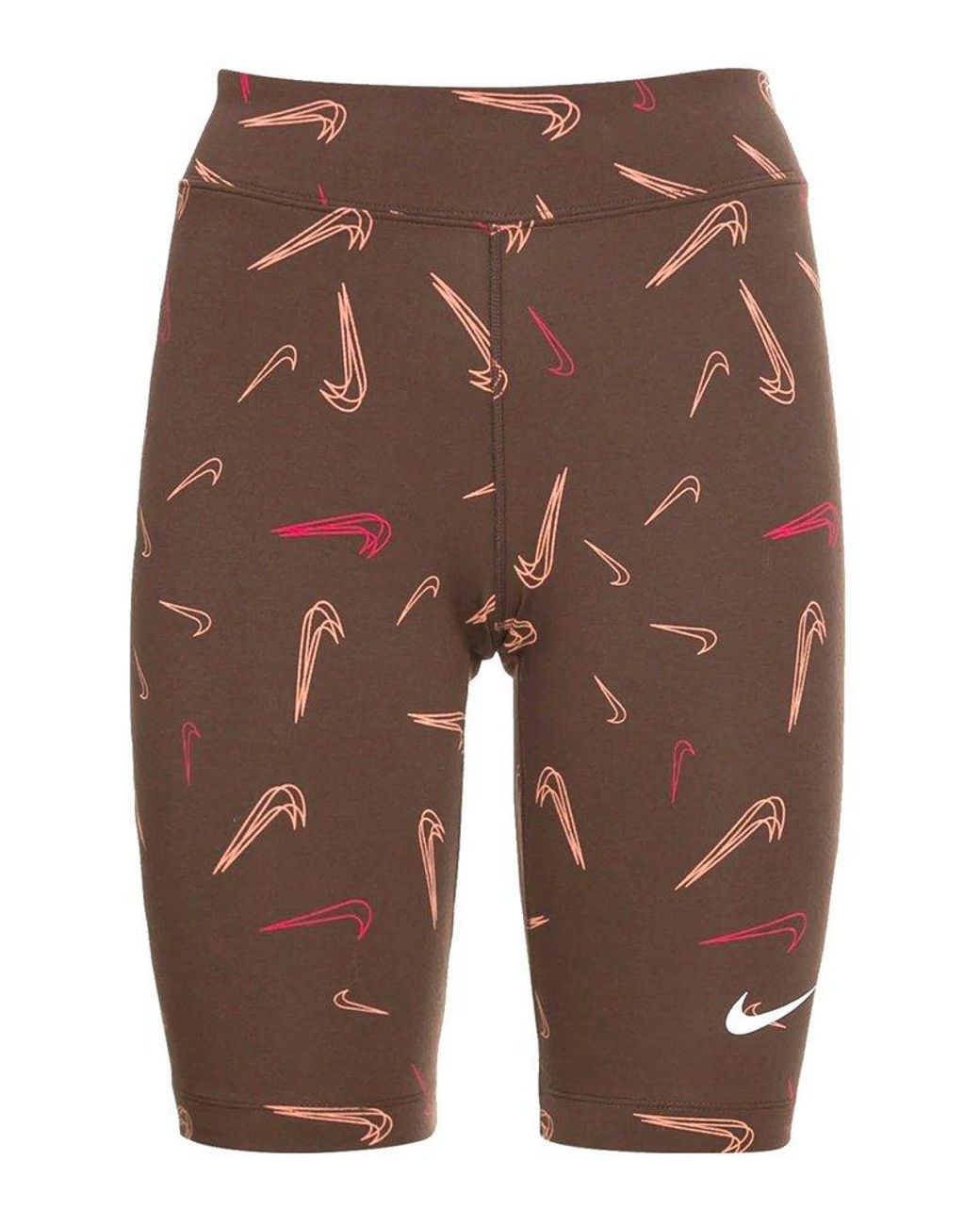 Nike Sportswear Printed Dance Shorts in Brown | Lyst